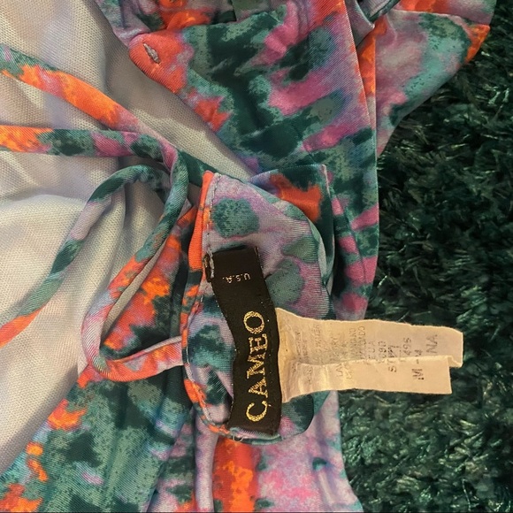Cameo | Purple & Pink tie dye print two piece pant set | medium - Picture 9 of 10